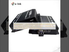 8K DisplayPort 1.4 Fiberverlängerungskit (7680x4320@60Hz) über LC Simplex de mode unique jusqu‘à 300m / 985ft - Émetteur et récepteur avec le soutien d‘IR RS232 + Bi-DIR