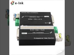 Mini 4K DVI Fiber Optic Extender with RS232