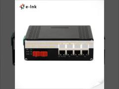 Commutateur Ethernet industriel 8 ports 10/100/1000M/2.5G 802.3bt PoE + 2 ports SFP+ 10G