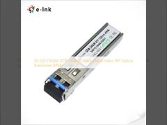 3G-SDI CWDM 1270~1610nm 40km Vidéo numérique émetteur-récepteur optique SFP (MSA)