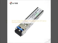 Émetteur-récepteur optique 3G-SDI CWDM 1270~1610nm 60 km vidéo numérique SFP
