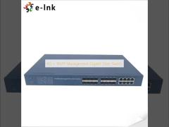 Commutateur fibre Gigabit de gestion 8G + 16SFP