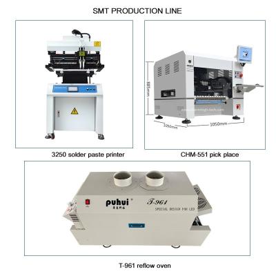 Китай CHM-551 СМД производственная линия СМТ сборочная линия высокая точность 4 головы робот для изготовления печатных плат продается