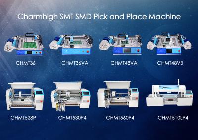 China Selección de Charmhigh SMD y máquina del lugar, creación de un prototipo de los modelos de la máquina 8 de la colocación de SMT en venta