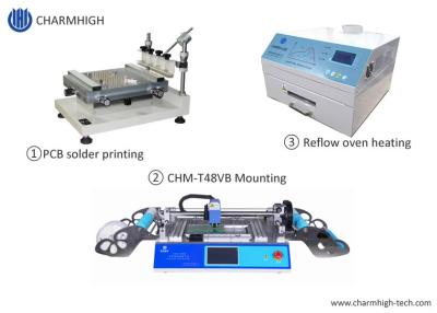China Hottest SMT line Stencil Printer 3040 / CHMT48VB SMT Pnp Machine / Reflow Oven 420 for sale