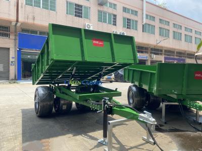 China OEM 3-10 toneladas de reboque hidráulico agrícola acionado por PTO, capacidade 210*160*30cm, com conjunto de pneus de base à venda