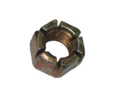 China Lawn Mower Part Carbon Steel Oxide Slotted Hex Head Nut G445684 Fits Jacobsen for sale