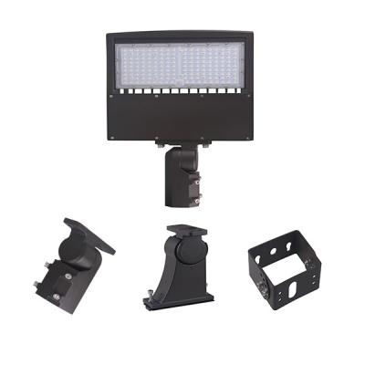 China IP65 150W LED Parking Lot Lights With Slip Fitter Arm Mount Yoke Mount For Road and Outdoor Basketball Court Lighting for sale