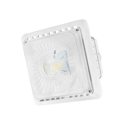 China 55W Square 7150 Lumens 100V LED Canopy Lights 8.94''×8.94''×4.53'' for sale