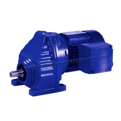 China High Efficiency R Series Helical Geared Motor Speed Reducer For Food Machinery for sale