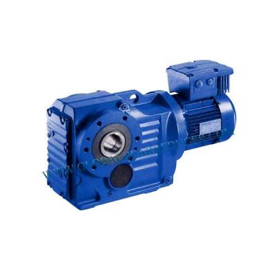 China S Series Helical Worm Reduction Gear Box  Motor for Paper and Light Industry for sale