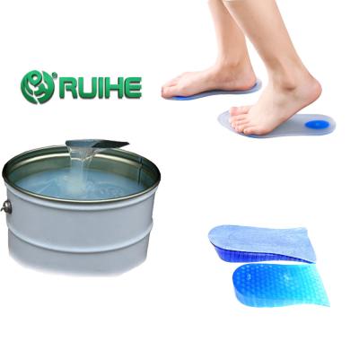 China Ruihe Custom Liquid Silicone Mold Skin Safe Insoles And Heel Pads for sale