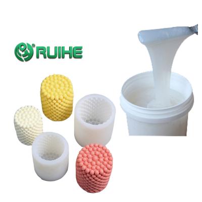 China Ruihe Custom RTV2 Liquid Silicone High Strength Plantinum Cure Candle Mold for sale