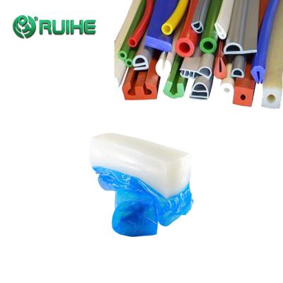 China Flexible Translucent Extrusion HTV Silicone Rubber Tube General Purpose for sale