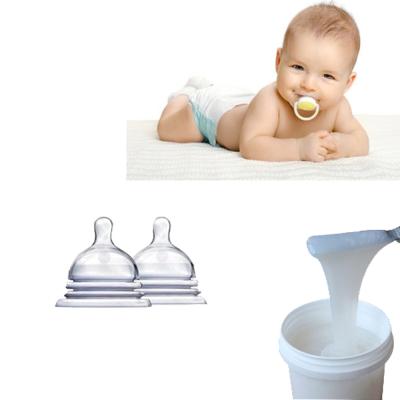 China Baby Nipple Feeding Bottle Liquid Silicone Rubber 30 Shore A High Transparency for sale