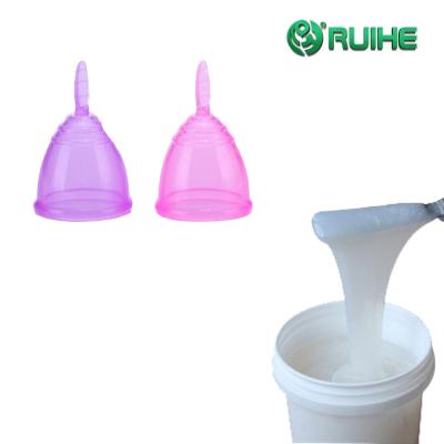 China 100% Platinum Lady Medical Grade Transparent Liquid Silicone Menstrual Cup for sale