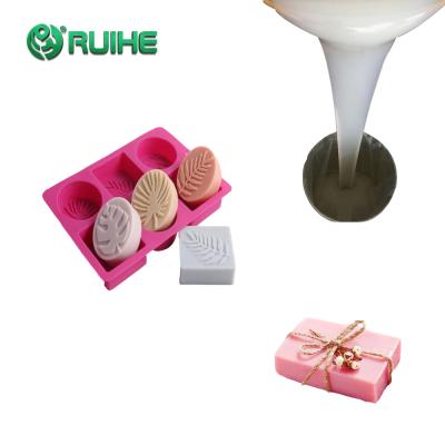 China Molde líquido de alta resistencia de encargo del jabón del silicón de Ruihe RTV2 DIY en venta