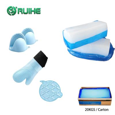 China Food Grade Solid Silicone Rubber High Temperature Resistance Oven Gloves for sale