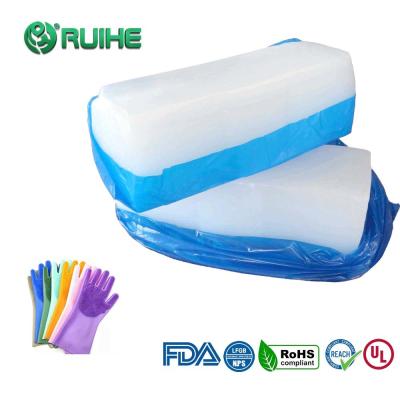 China High Translucent Raw Material HCR Silicone Rubber For Gloves for sale