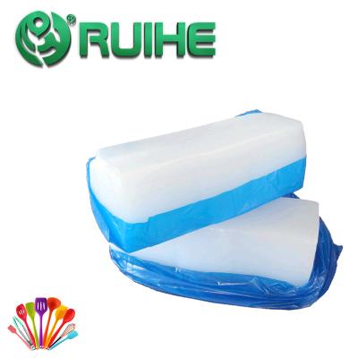 China odorless Shore A 50 650% Urinal Food Grade Silicone Rubber for sale