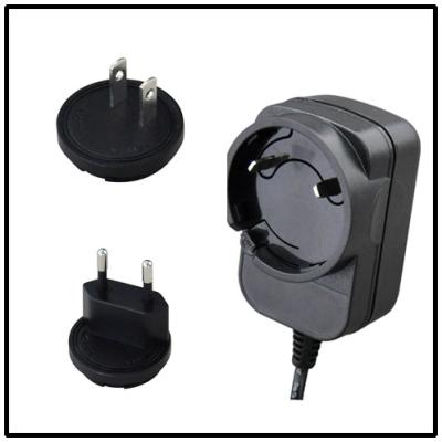 China 5VDC 1.2A 6W Interchangeable Plug Adapter Portable FCC Certified for sale