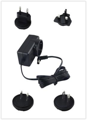 China 12 Volt Dc Plug In Power Supply  With Interchangeable Plug for sale