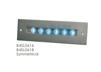 중국 B4SL0616 B4SL0618 대칭 또는 비대칭 벽 매입형 선형 LED 분수 수영장 조명 OEM/ODM 가능 12W 판매용