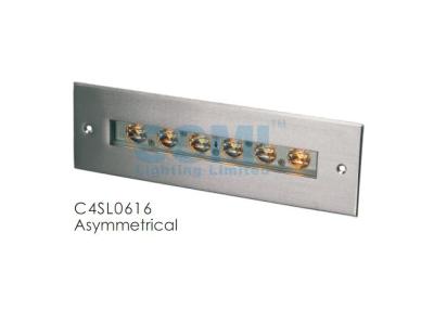 China C4SL0616 C4SL0618 6 * 2 W Asymmetrical LED Underwater Linear Lighting with Mounting Sleeve , Recessed LED Pool Lights for sale