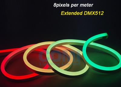 중국 WS2812 프로그래밍 가능한 돔 DMX 디지털 픽셀 LED 네온 스트립 12W / M 60LED / m 판매용