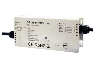 China RGBW 4CH Waterproof RF LED Dimmer For Outdoor Envirenment with Multiple Zones Function for sale