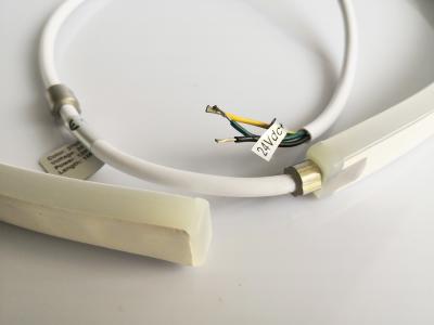 China Luzes de tira de néon impermeáveis 24V do diodo emissor de luz IP68 8W/medidor ajustável com o conector da injeção do molde à venda