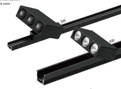 China Lens Type Or Reflector Type Mini LED Linear Lighting With 3 LEDs In 1 Track Head for sale