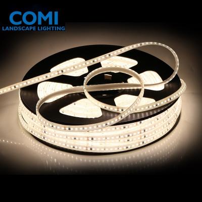 China 220-240VAC High Voltage LED Strip 1600LM 16.5W 120LEDs Per Meter IP67 EMC for sale
