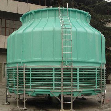 Cina torre di raffreddamento a forma di rotonda di FRP con a basso rumore, adatto a condizionatore d'aria industriale dell'acqua in vendita