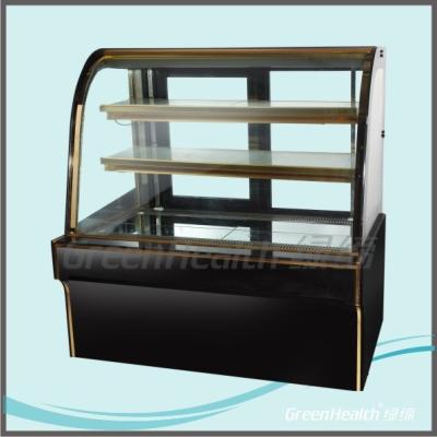 China Commercial Flat Top Cake Display Freezer force air cooling hole for sale