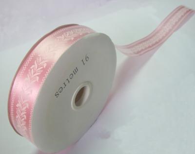 China Promtional Bright Pink Printing Ribbon Roll For Gift Wrapping for sale