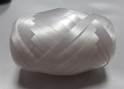 China Big Size White Printed Curling Ribbon Egg 5mm*50m In PP Material for sale