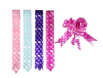 China 18mm PP prinnted butterfly ribbon bow 90U - 200U Thickness , ribbon pull bows for sale