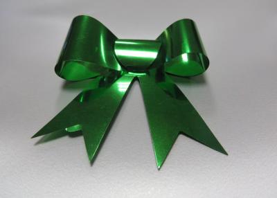 China Plastic tie christmas ribbon bow with elastic for gift , candy , chocolate packaging for sale