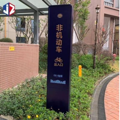 China Freestanding Custom Wayfinding Signs 110V-240V For Residential Condominium for sale
