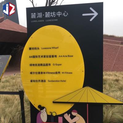 China Freestanding Directional Wayfinding Signs High Brightness Pylon Sign Board for sale