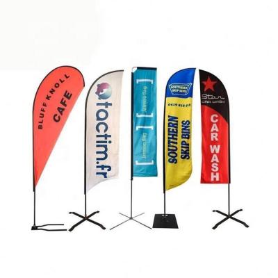 China Fiber Pole 4.5m Outdoor Banner Flags Double Sided Feather Flags for sale