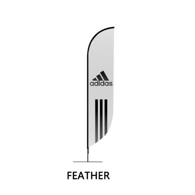 China UV Printing Promotional Feather Flags Polyester Fabric Flag Pole Advertising Banners for sale