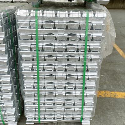China A00 Aluminium Ingot 6063 Alloy Adc12 Metal Furnace A7 99.7% Silvery White for sale