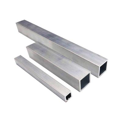 China Thin Wall  Extruded Aluminum Square Tubing Metric Powder Coat Wood Grain Lightweight 6063 T5 for sale