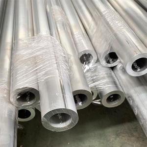 China perfil hueco de aluminio de Alu del tubo 1060 7001 6063 7075 alrededor de la forma para el cambiador de calor del tubo de aleta en venta