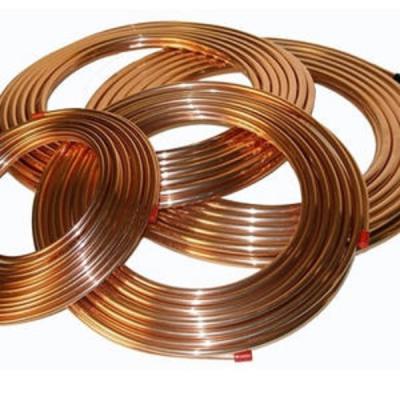 China Ac Copper Pipe Welding 1 Meter UNS C 10100 Oxygen Free 9mm 10mm 12mm 20mm 25mm for sale