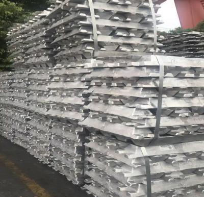 China 990,7% Composición química A7 Ingots de aluminio de molino Superficie de acabado con composición química en venta