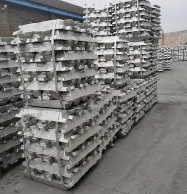 China 990,7% 99,9% Ingotes de alumínio A7 retangulares para o mercado à venda