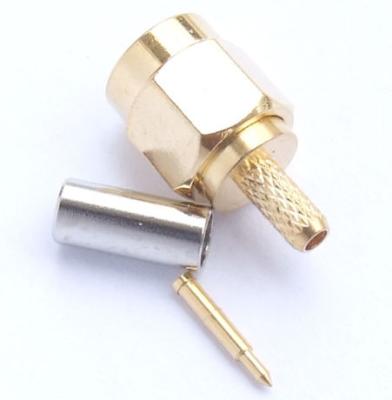 China [high quality] SMA male PLUG Crimp Connector LMR174 RG178 Cable, make in China for sale